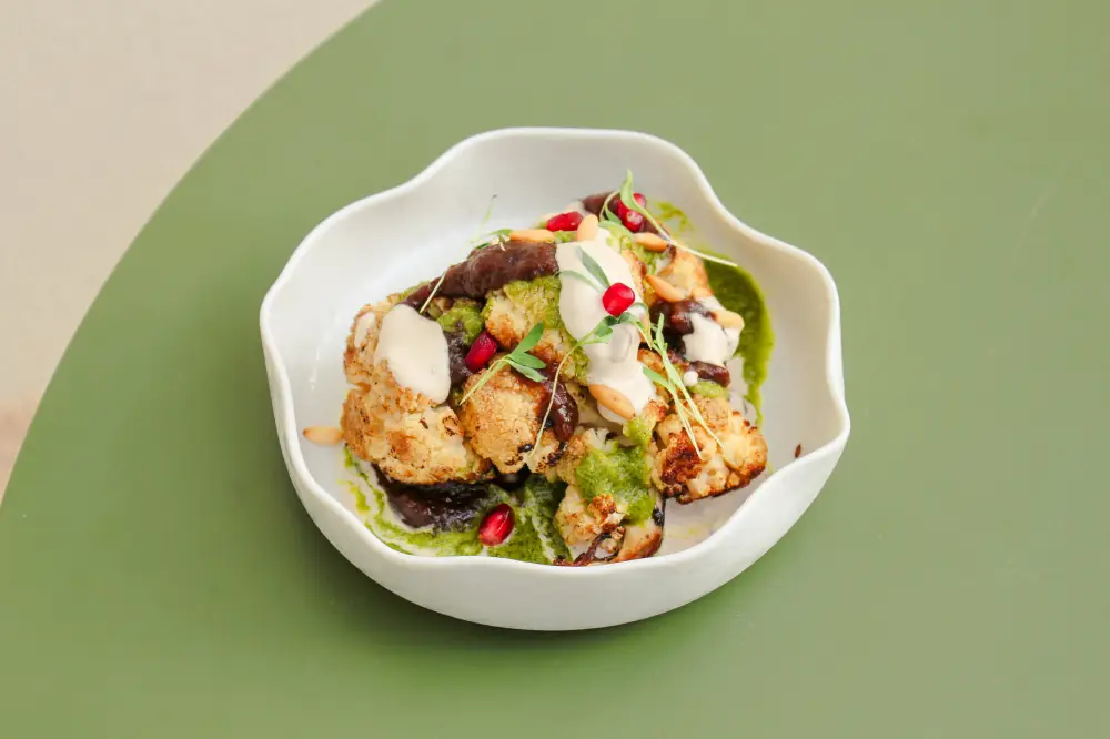 Charred Cauliflower with Tahini and Sumac