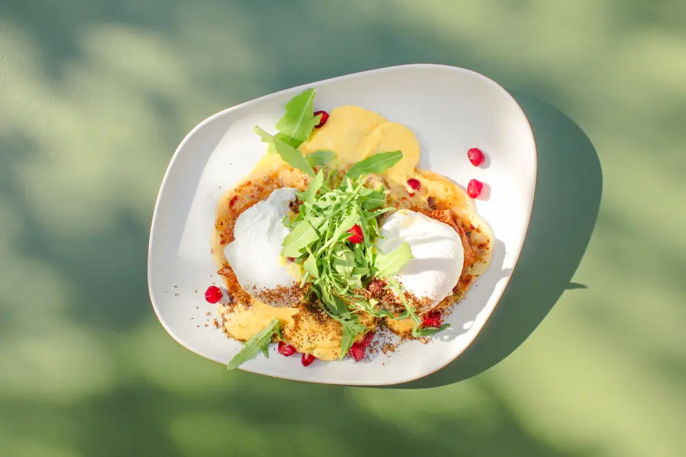 Paratha Eggs Benedict