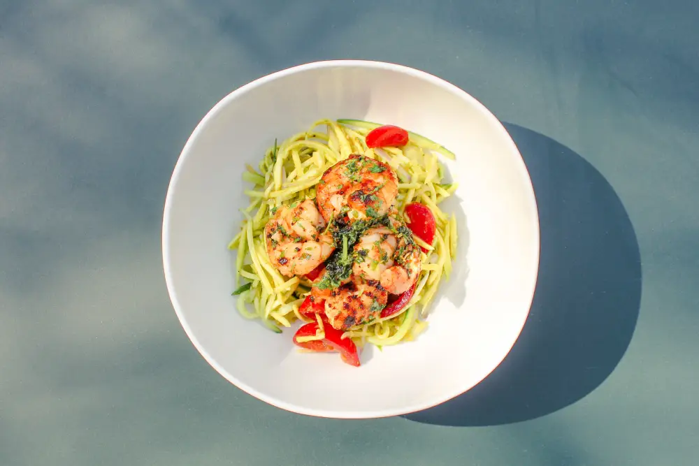 Prawns with Coconut Chili Oil