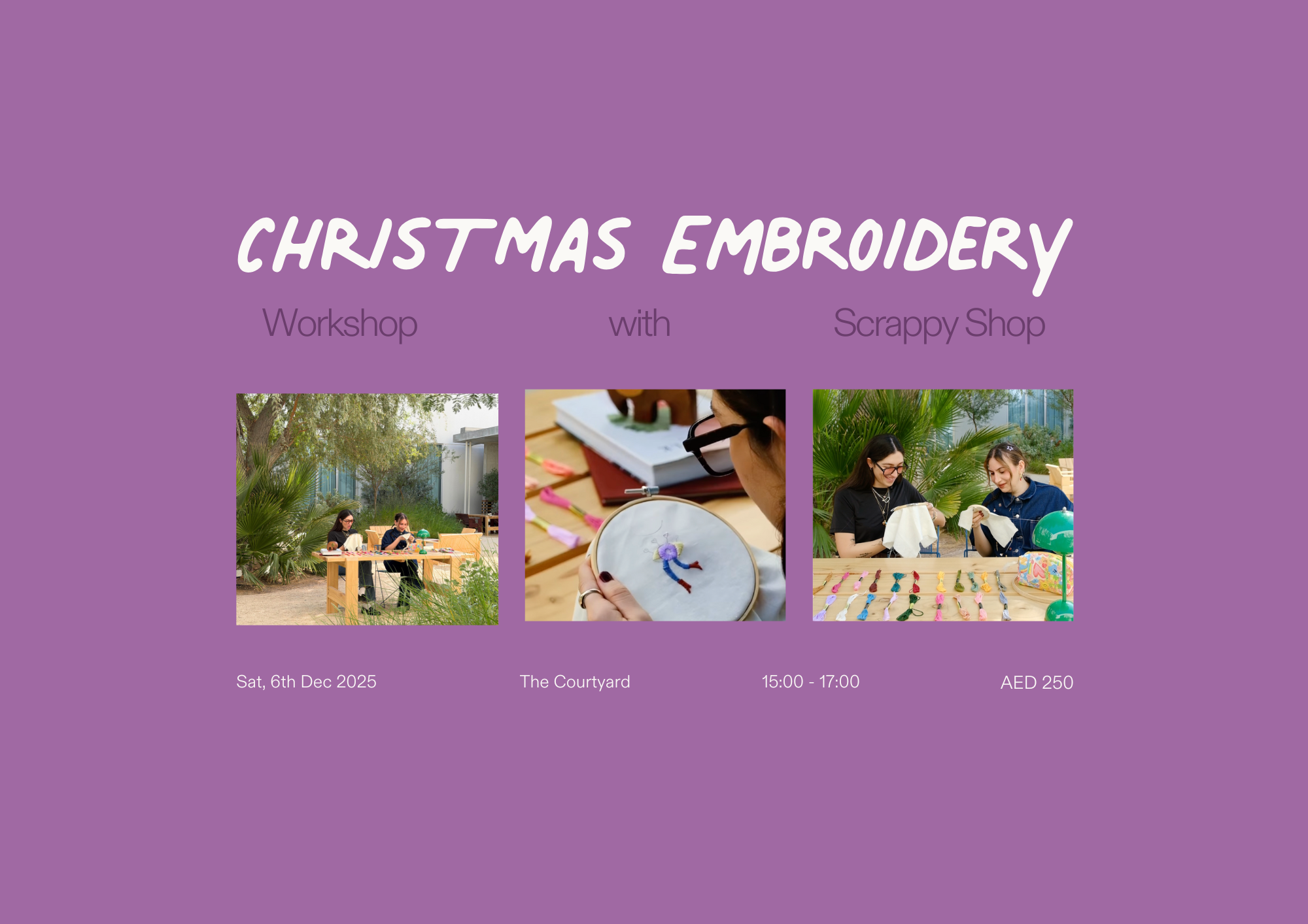 Christmas Embroidery Workshop